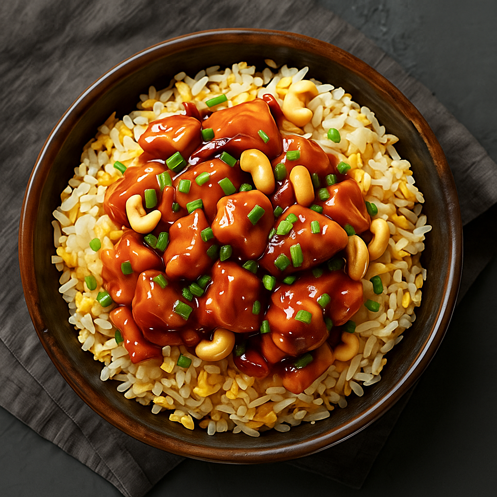Kung Pao Chicken with Egg Fried Rice
